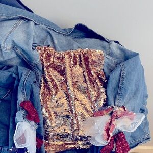Upcycle denim jacket
